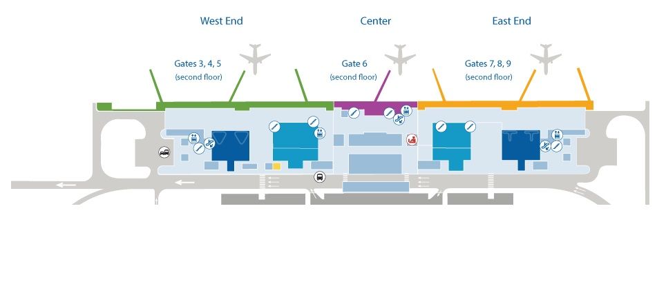 Схема аэропорта Хило Гавай